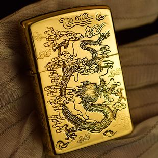 新品佐罗zorro正品包邮复古没有防风打火机生日礼物龙凤吉祥纯铜