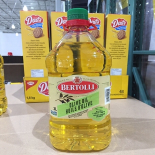 加拿大直邮bertolli纯橄榄油 大容量超实惠装3L