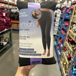 2条装 2组减10元 加美宝贝加拿大直邮Lemon女士高腰保暖薄绒打底裤