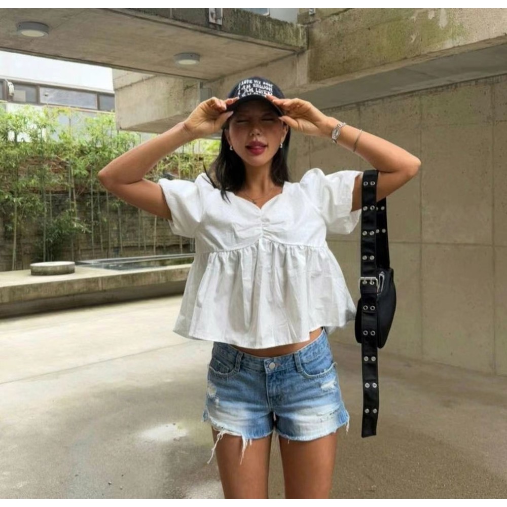 九0523韩国东大门运动短裤区L@BOR-8538016新款炸街直邮原宿甜美