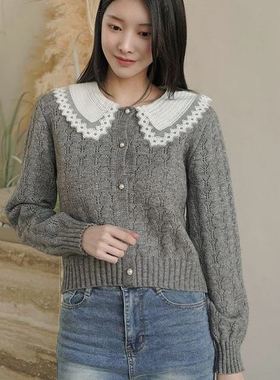 六0125韩国正品78906 针织衫区直邮潮流甜美百搭春冬简约韩版简洁