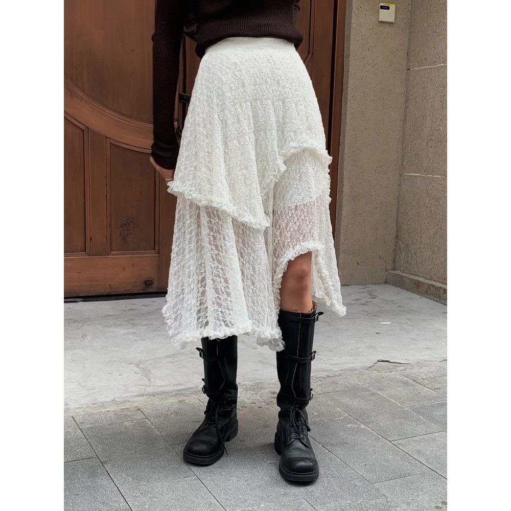 九0830韩国东大门户外半身裙区OBSESS-8622402秋冬端庄韩版优雅