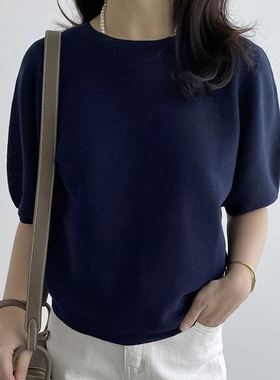 六0813韩国正品run-o-16631 针织衫区可爱修身夏季学院正品大气