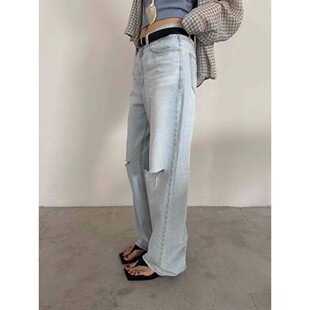 九0604韩国东大门运动牛仔裤区Wearable-8550175直邮知性甜美风格