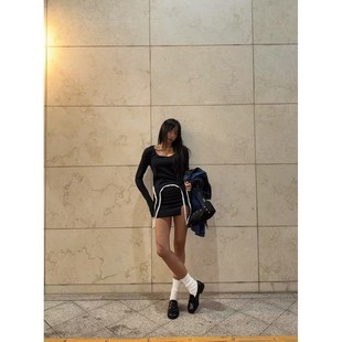 九0223韩国东大门户外半身裙区Abbeylee-8445531冬季英伦正品修身