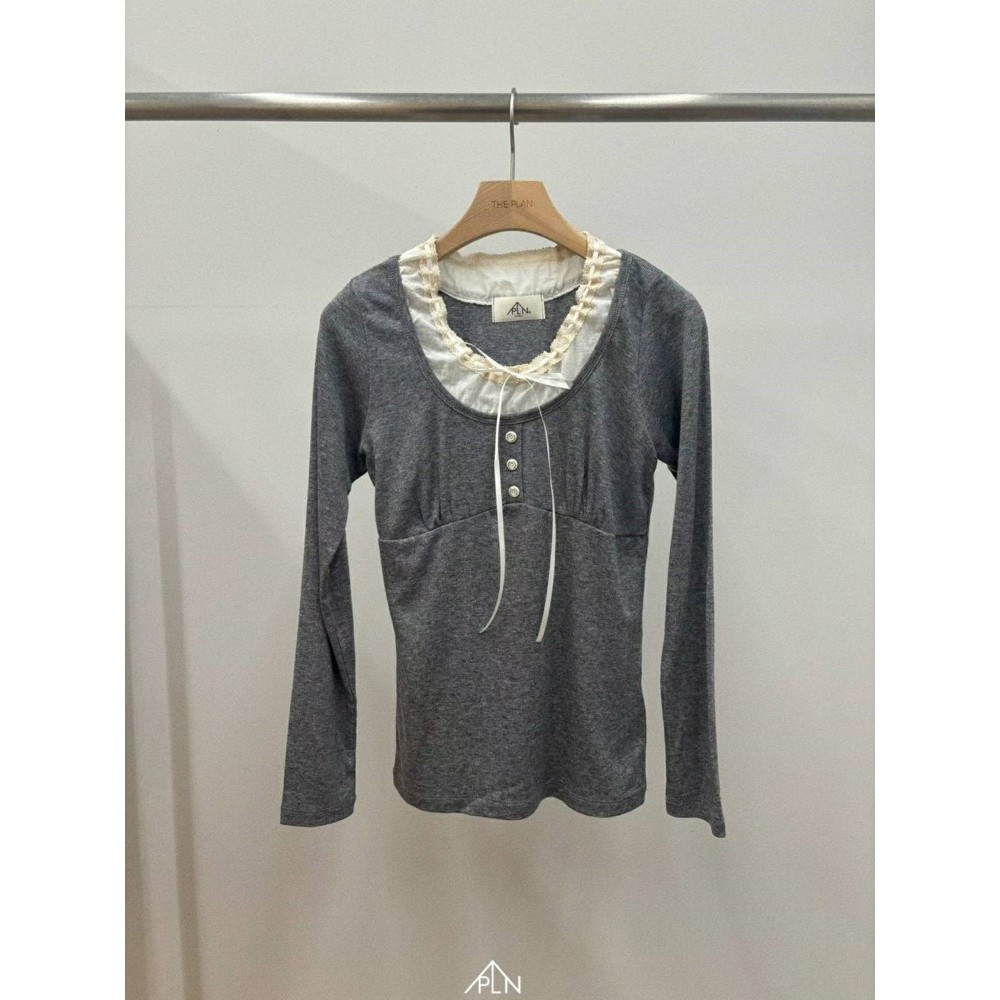 九0830韩国东大门t恤区THEPLAN-8622398正品修身休闲炸街直邮大气