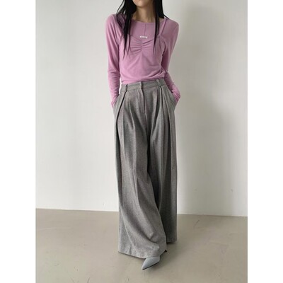 九1202韩国东大门休闲长裤区BABYTOUCH-8716344精致纯色档口正品