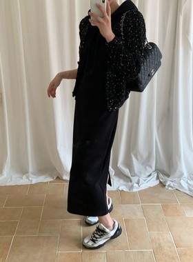 九1003韩国东大门针织衫-区VINTAGEVIBE-8660579大气通勤经典纯色