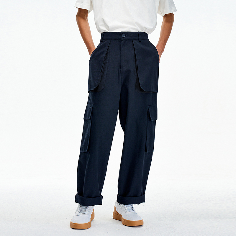 JARVISTORM23秋冬日系设计师款宽松立体口袋工装裤男士潮流休闲裤