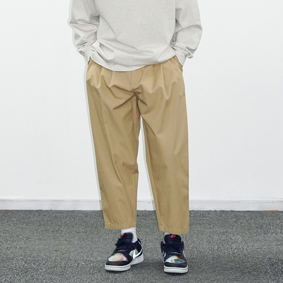 JARVISTORM三褶裥日系复古九分裤