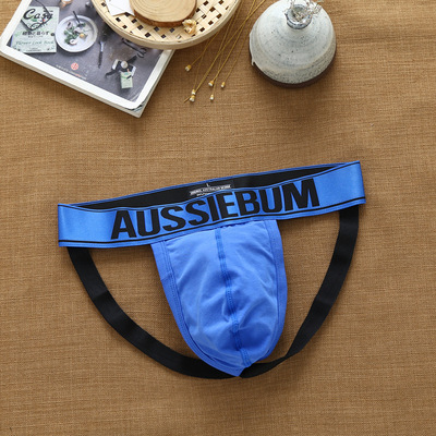 AUSSIEBUM字母印花镂空性感潮流青年男士人生T双丁字内裤衩子头