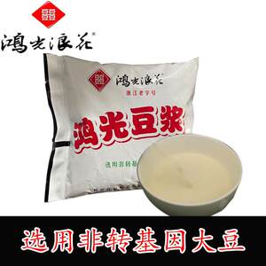 热销鸿光浪花豆奶淡味豆浆非转基因大豆制作豆饮品纯豆浆 400ml*1