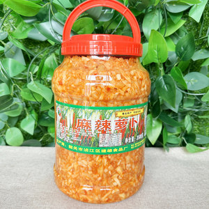 建雄麻辣罗卜干3500g爽脆广东韶关特产香辣农家下饭咸菜酱泡菜