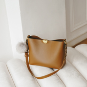 复古包包女时尚 高级感小众水桶包单肩斜挎包 百搭腋下女包2025新款