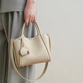 菜篮子水桶包包女2025新款 高级感小众设计单肩斜挎包大容量手提包