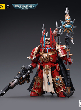 JOYTOY暗源战锤40K混沌星际战士终结者护甲巫师领主可动兵人1:18