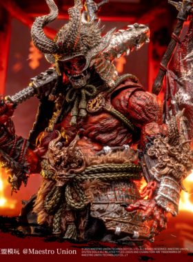 匠盟传奇大江山鬼酒吞童子熊猫白虎白狼兔子武士可动模玩手办1/12