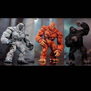 LC工作室雪人YETI大脚怪BIGFOOT黑巨野人可动人偶模玩手办礼物