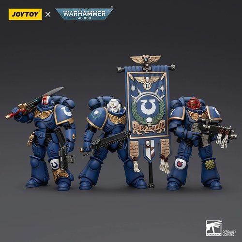 JOYTOY暗源战锤40K 极限战士战团英雄三人组可动兵人创意模玩手办