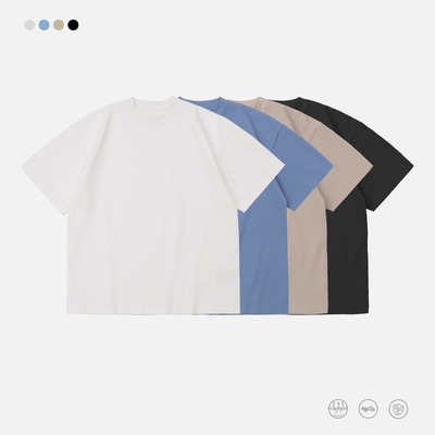 夏季速干透气华夫格宽松短袖T恤