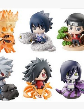 火影忍者钥匙扣柱间公仔斑手办卡卡西佐助鸣人九尾大蛇丸通灵兽
