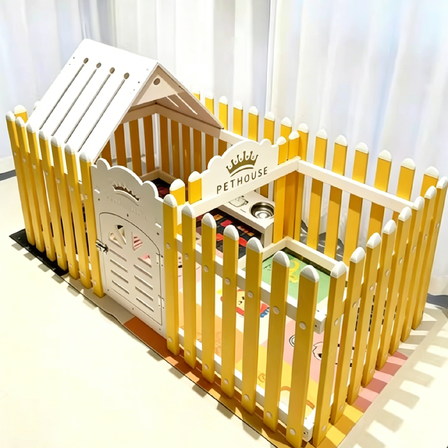 宠物围栏狗狗围栏狗栅栏防护栏狗笼狗窝室内家用阳台小型犬室外