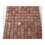 Красная пещера Каменная мозаичная плитка естественный мрамор древний плитка культурный каменный бар