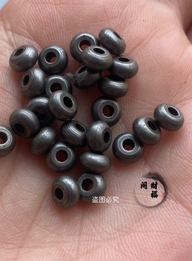 复古藏式天铁文玩手串项链散珠隔片隔珠圆珠DIY文艺式配件单个价
