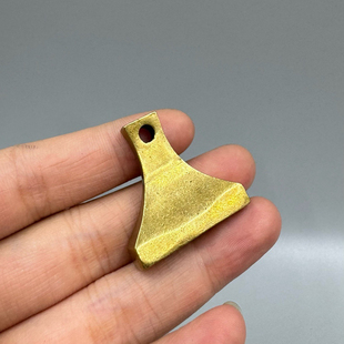 仿古古玩铜器收藏复古旧藏纯黄铜篆刻章胚印章柱钮随身铜印无印文