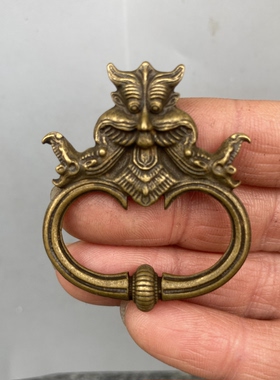 仿古藏式黄铜托甲大鹏鸟钥匙扣挂件吊坠文玩佛珠挂件配饰侧挂