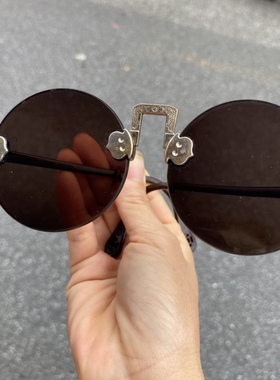 仿古东海石头眼镜深茶色清凉养眼老德华梁卡老石头镜帅气太阳镜