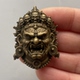 仿古新款 黄铜大黑天佛头佛挂件民族风配饰挂件吊坠 藏式