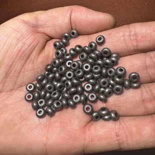 复古藏式天铁文玩手串项链散珠隔片隔珠圆珠DIY文艺式配件单个价