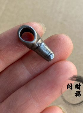 仿古藏式藏传天铁小尺寸三通配件藏式佛珠配饰一体佛头散珠配串