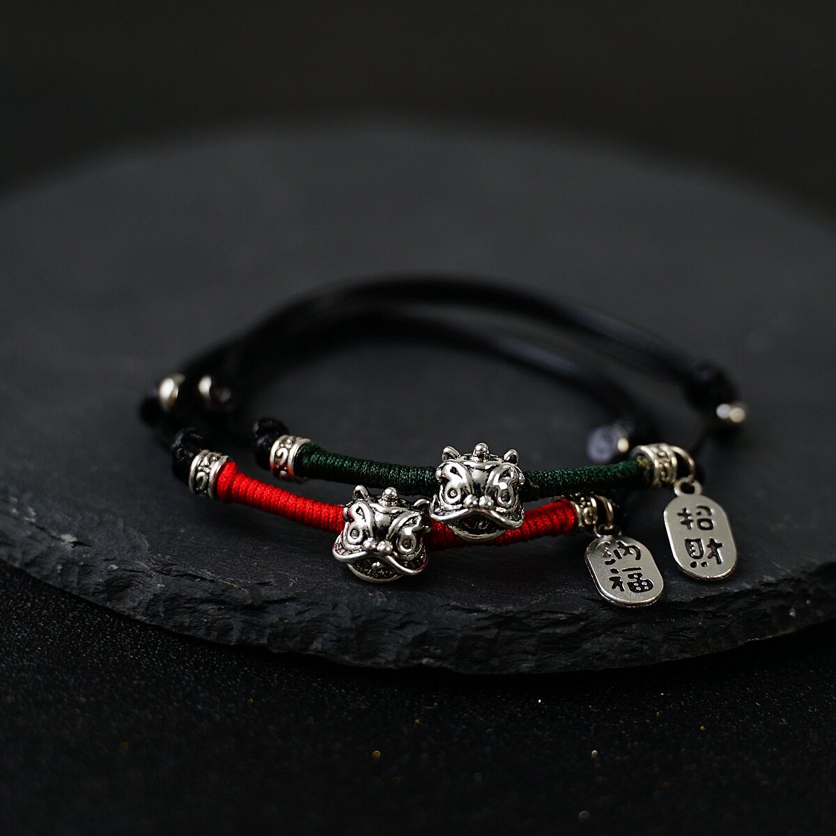 云南民族风手链女时尚复古手绳简约陶瓷手绳手工饰品情侣生日礼物