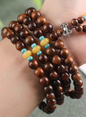 花梨木长款复古风云南小礼品佛珠