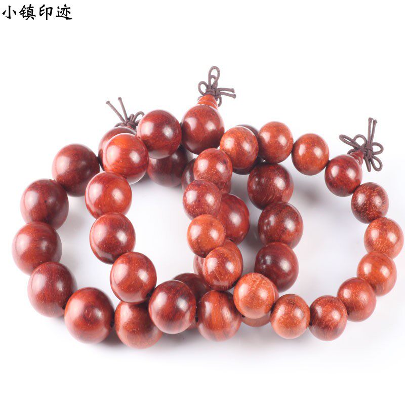 西藏民族风饰品佛珠手串男女红檀木手链特色多层念珠云南旅游礼品