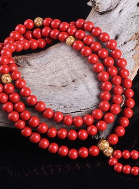 红色朱砂手链西藏式情