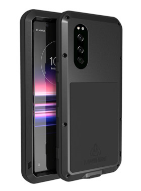 适用于索尼Xperia5三防手机壳J9210保护套硅胶防摔金属厚全包边
