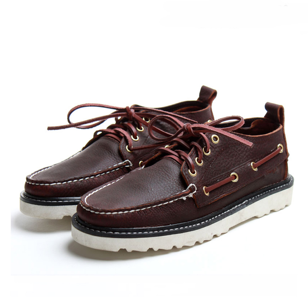 厚底日系皮鞋男真皮圆头乐福鞋工装鞋马丁靴男高帮P,SEBAGO帆船鞋