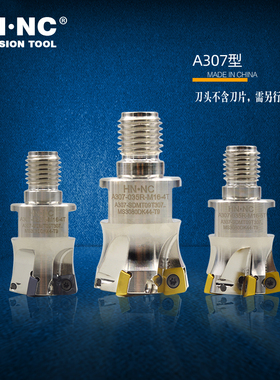 海纳A307-25/32/35/40不锈钢钛合金快进给锁牙铣刀SDMT09T307刀片