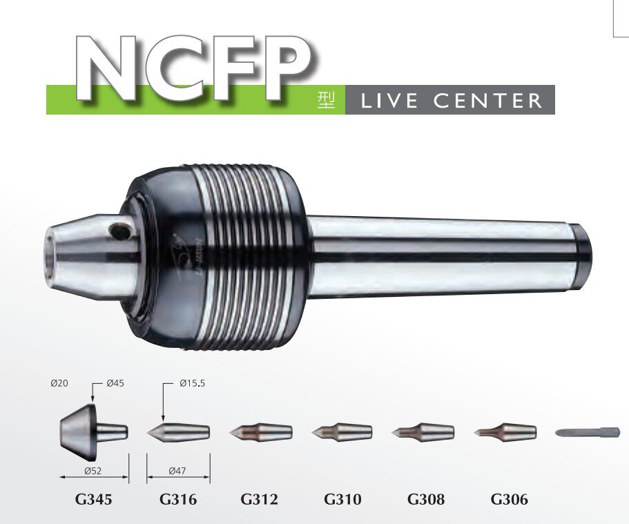 台湾丽勳LI-LHUN重负荷回转顶针NCFP-MT.4/5替换式重型回转顶针