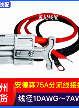 外卖租电安德森SBS75X灰头连接线换电大功率接控线新舟/这锂T