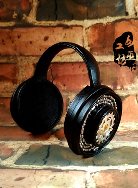 女巫工坊 BJD娃娃Holala小布妹头沙龙蒸汽朋克齿轮皮耳机(2色