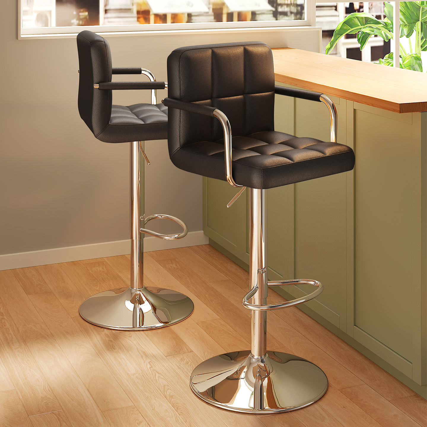 吧台椅酒吧升降凳子高脚凳轻奢高级感吧台凳久坐不累吧台靠背椅子