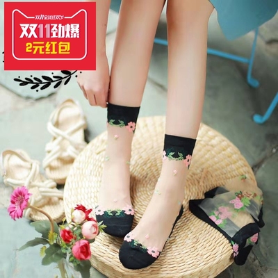 肉色防勾丝耐磨中筒袜