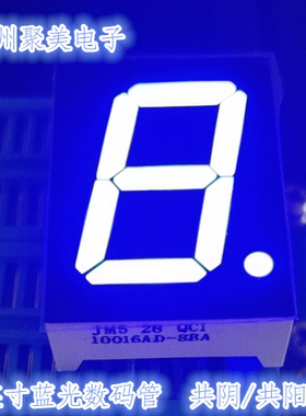 1英寸1位高亮红光黄光蓝光白光数码管 共阴/共阳 10016AS 10106BS