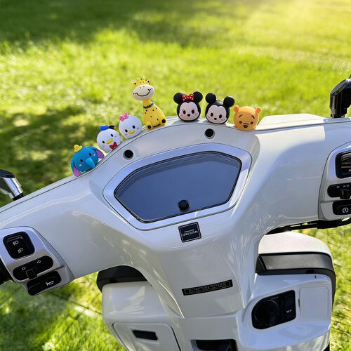 适用极核电动车装饰小配件ae4配饰ae5i贴纸pro摩托车摆件可爱改造