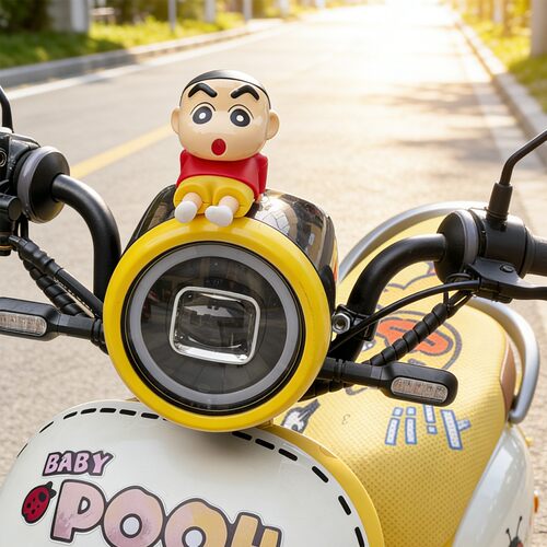 适用九号电动车摆件蜡笔小新n385c改造配件m85c贴纸m95c改装新款