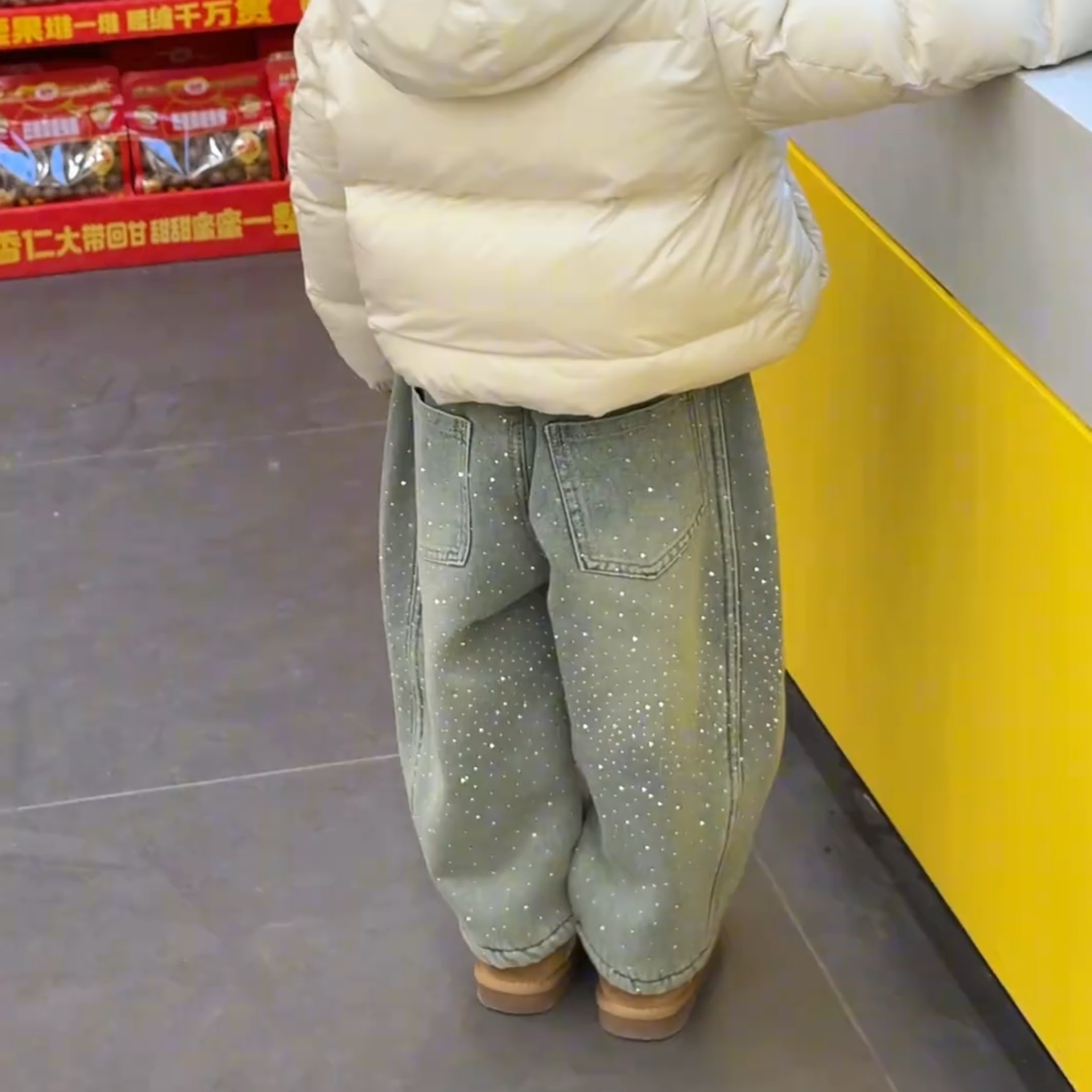 【新年款】女童时尚加绒加厚满钻爆闪牛仔裤2026冬新款中小童长裤,童装/婴儿装/亲子装,儿童牛仔裤,淘宝优惠券,粉丝福利购,淘宝优惠卷